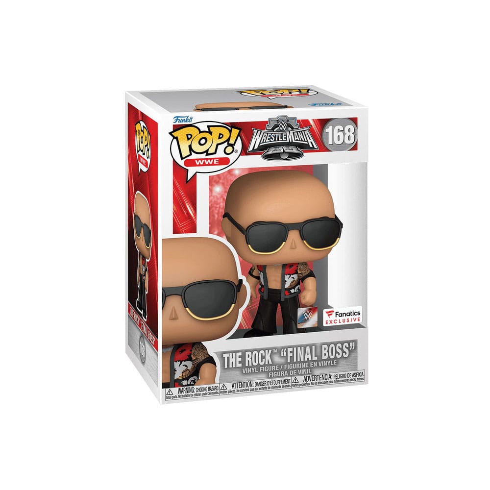 WWE-POP! Vinylfiguur The Rock- Final Boss (WrestleMania 40) 9 cm