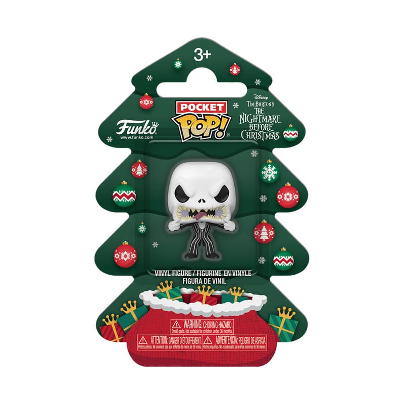 Nachtmerrie voor kerstvakantie 2025 Pocket POP! Vinyl sleutelhangers Jack Tree Holiday Box 4 cm