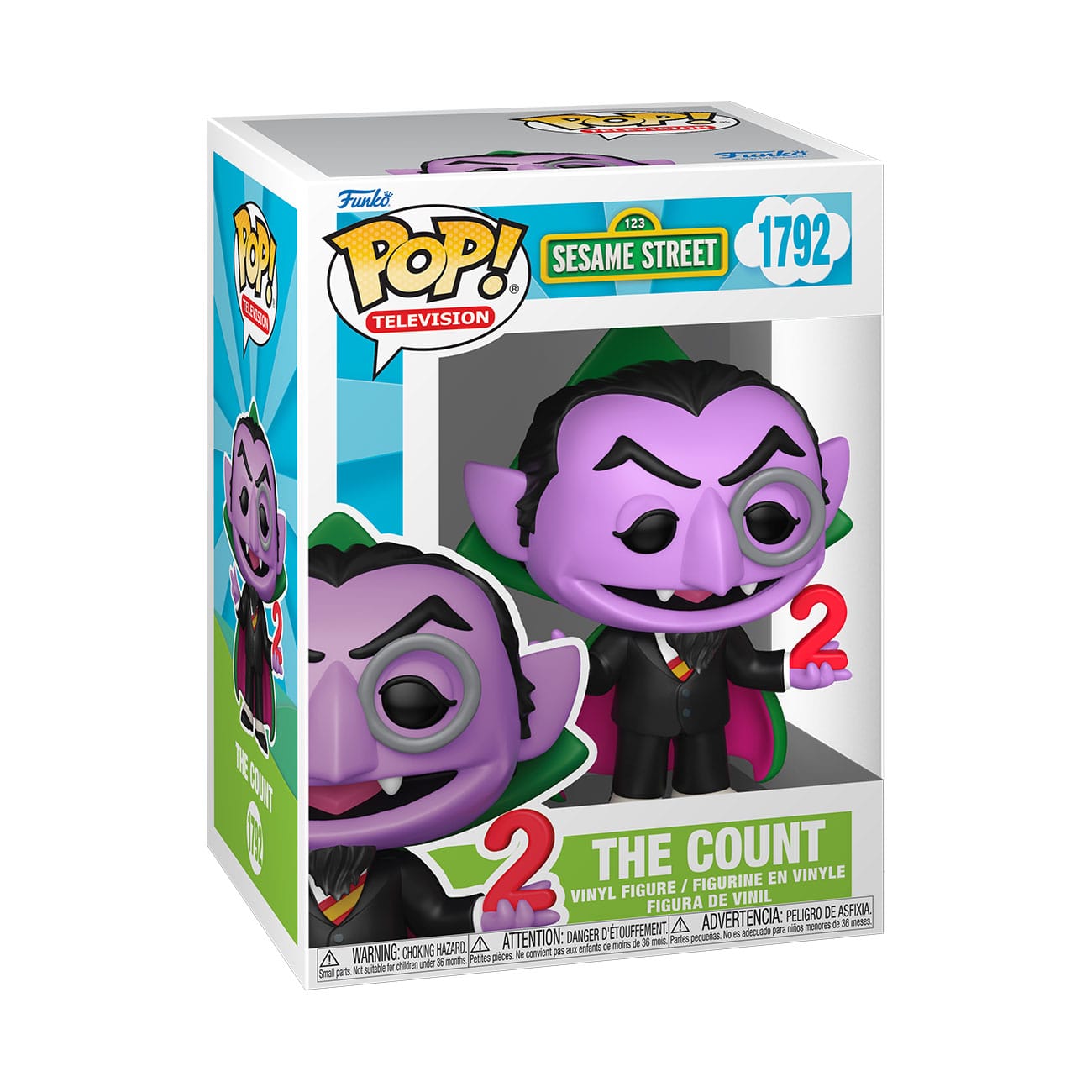 Sesamstraat POP! TV-vinylfiguur De Graaf 9 cm