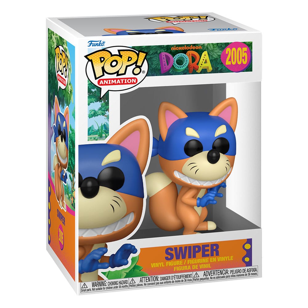 Dora de ontdekkingsreiziger POP! Animatie Vinylfiguur Swiper 9 cm
