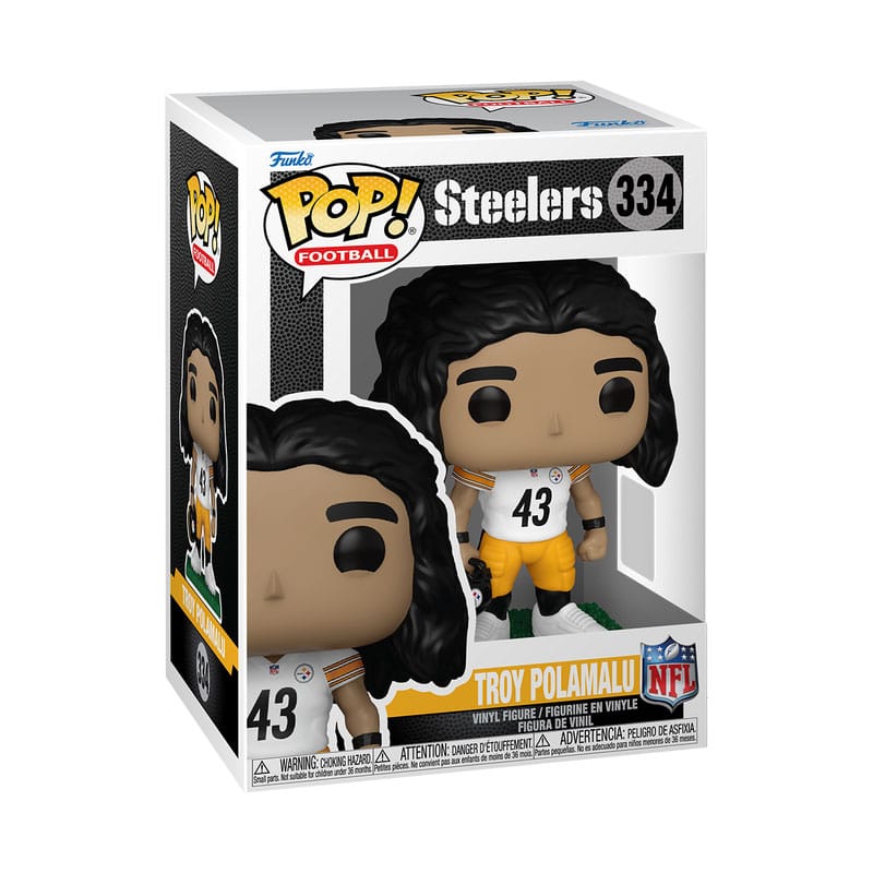 NFL: Legendes POP! Sportvinylfiguur Legends - Troy Polamalu (Steelers) 9 cm