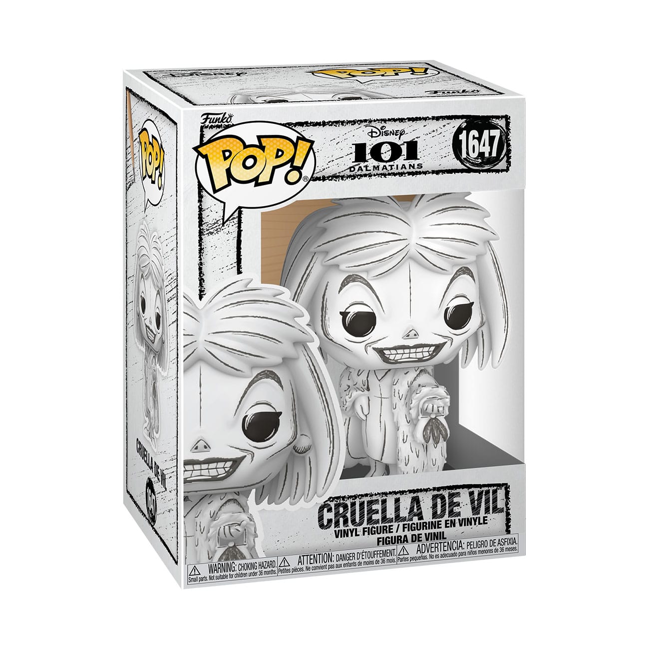 Disney-POP! Vinylfiguur geschetst - Cruella De Vil 9 cm