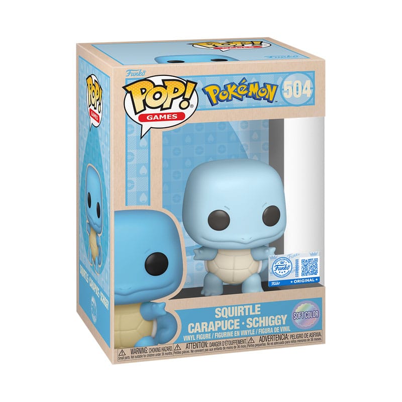 Pokemon Pop! Games vinyl figuur squirtle (sftclr) 9 cm