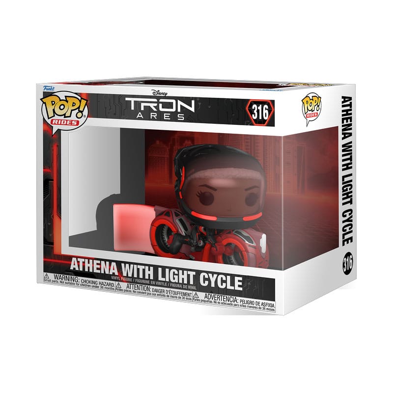 Tron: Ares POP! Rides Vinylfiguur Athena met Lichtcyclus 15 cm