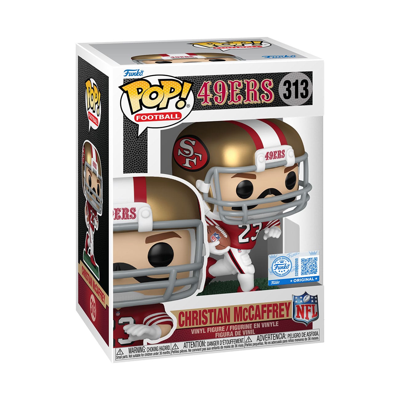 NFL: Legendes POP! Sportvinylfiguur 49ers - Christian McCaffrey (TB) 9 cm