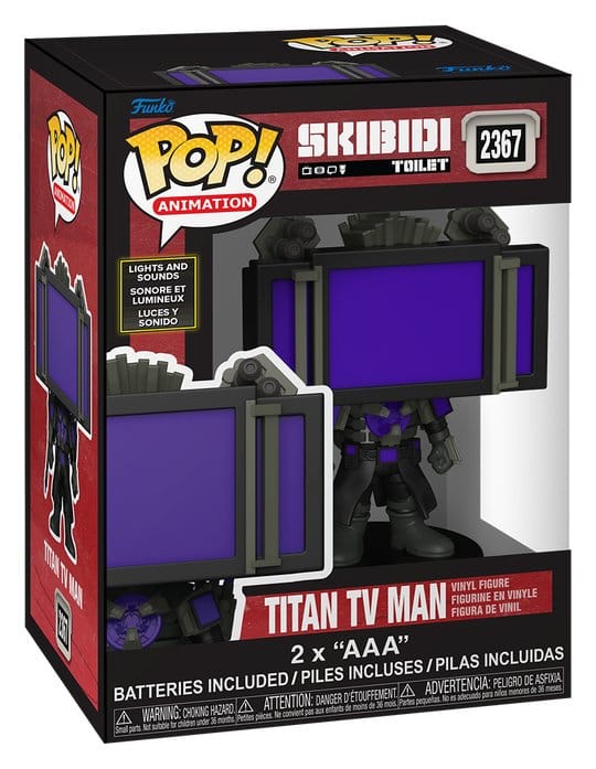 Skibidi Toilet Supergroot POP! Vinylfiguur Titan TV Man(SFX) 10 cm