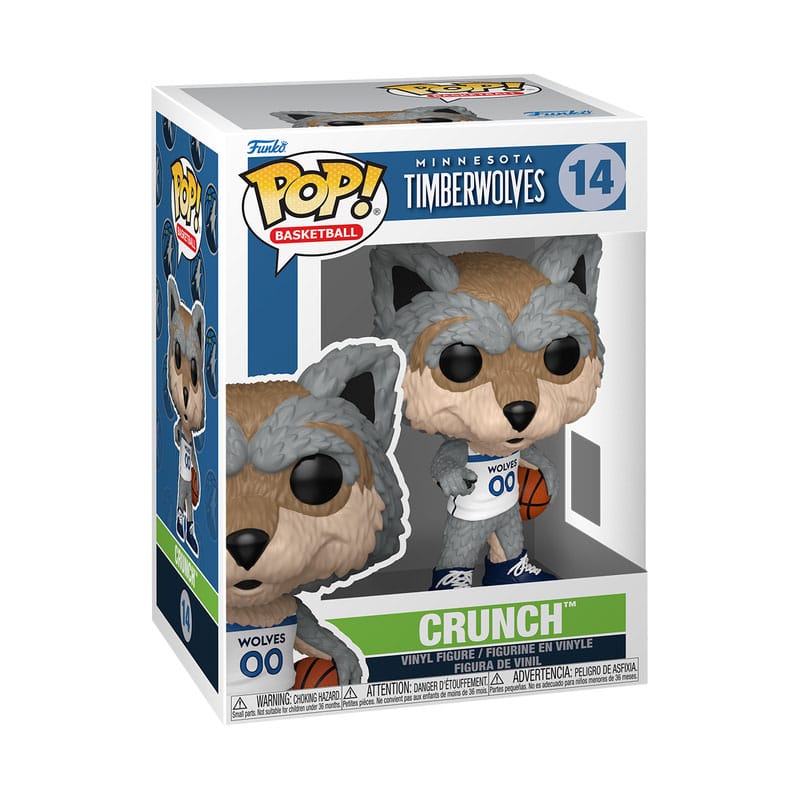 NBA-legendes POP! Sport vinyl figuur mascottes wolven - Crunch The Wolf 9 cm