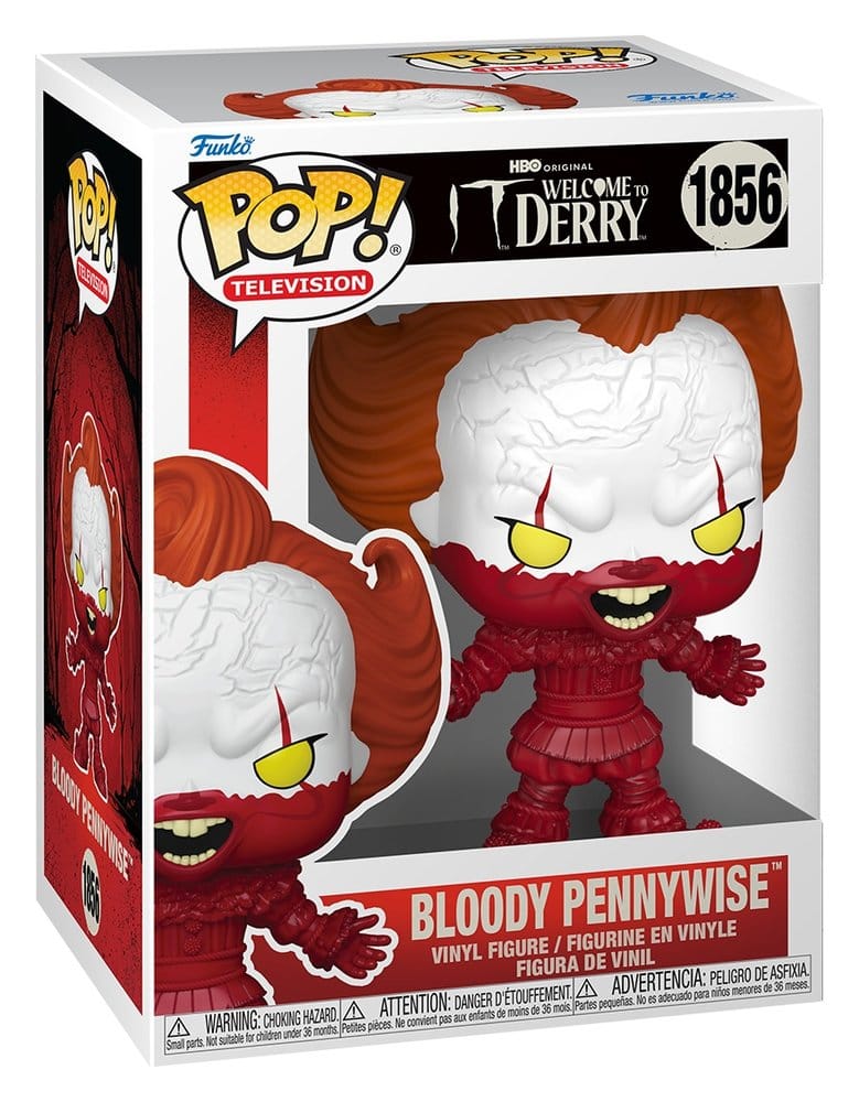 Het: Welkom bij Derry POP! Televisievinylfiguur Bloody Pennywise 9 cm
