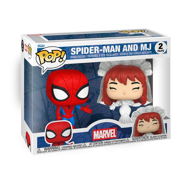 Wonder POP! Vinylfiguren 2-pack Superheldenkoppels - SM & MJ 9 cm