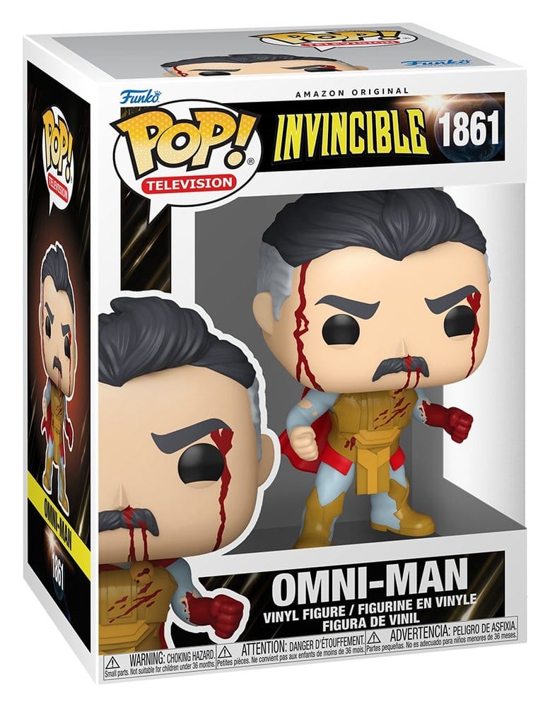 Onoverwinnelijk 2 POP! TV-vinylfiguur Omni-Man (pantser) (bloedig) 9 cm