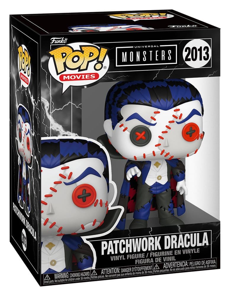 Universele Monsters Patchwork POP! Films Vinylfiguur Dracula 9 cm