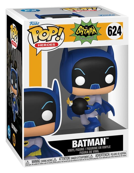 Batman 66 POP! Heroes Vinylfiguur Batman met Bom 9 cm