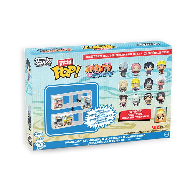 Naruto Shippuden Bitty POP! Vinylfiguur 4-pack Battles 2,5 cm