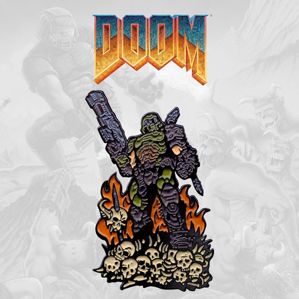Doom eeuwige pin badge doom guy limited edition