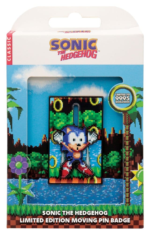 Sonic The Hedgehog Pin-badge beweegt
