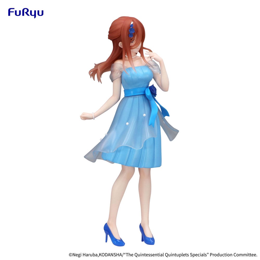 Het typische Quintuplets Trio-try-it PVC-standbeeld Nakano Miku Pastel Dress ver. 21 cm