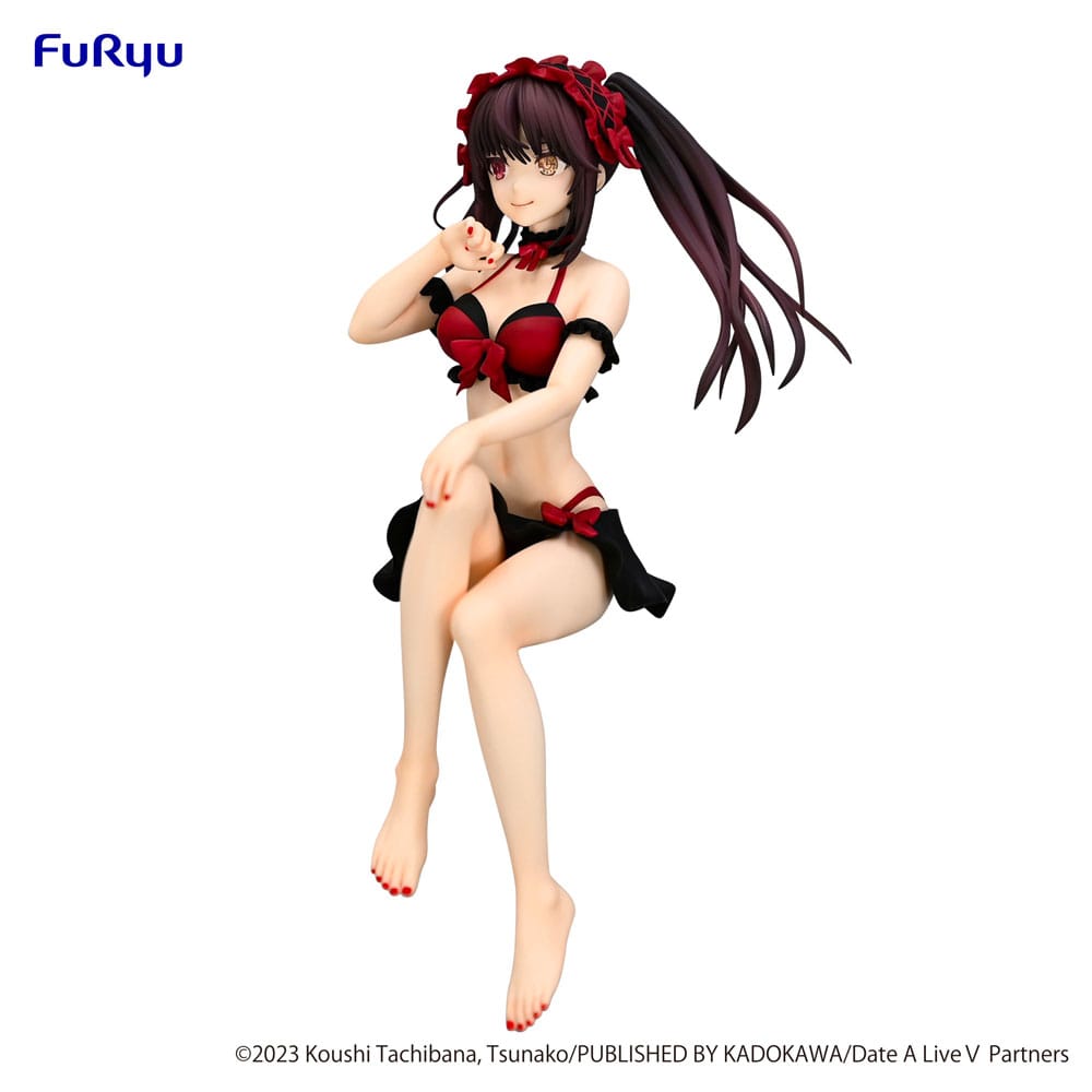 Date een live noedelstopper PVC -standbeeld Kurumi Tokisaki Swimsuit ver. 15 cm