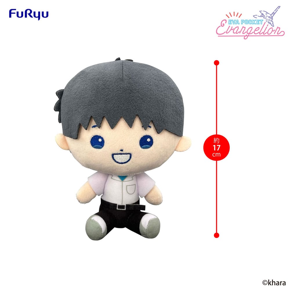 Neon Genesis Evangelion Eva Pocket Pluche Figuur Shinji 17 cm