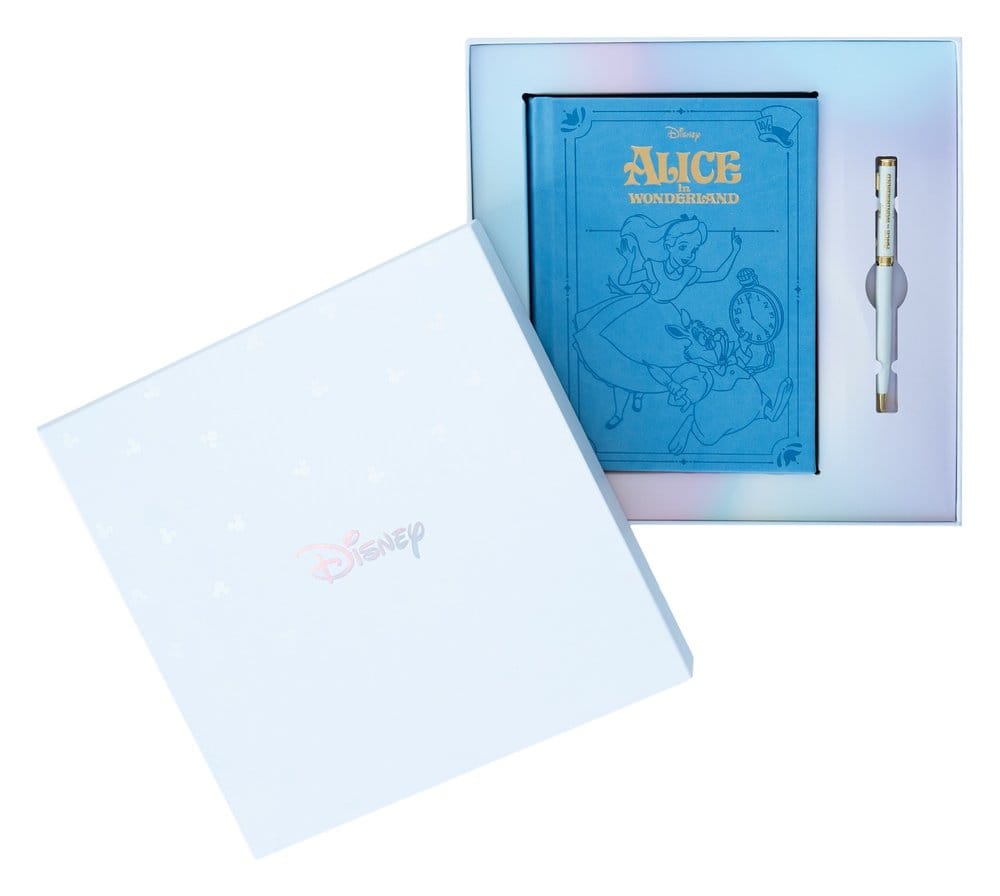 Alice in Wonderland Premium notitieboekje met pennenset A5