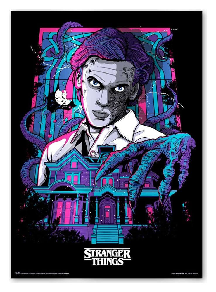 Stranger Things Lichtgevende Poster Premium 50 x 70 cm