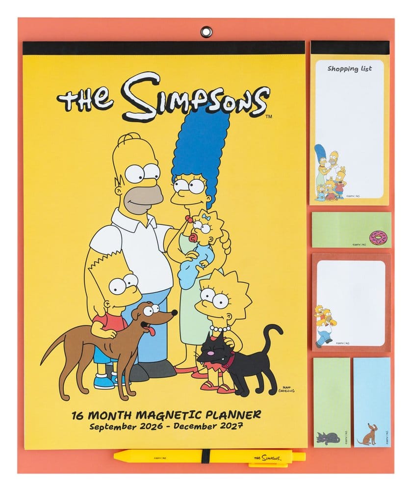 The Simpsons Magnetische Planner 2026/27 30 x 35 cm