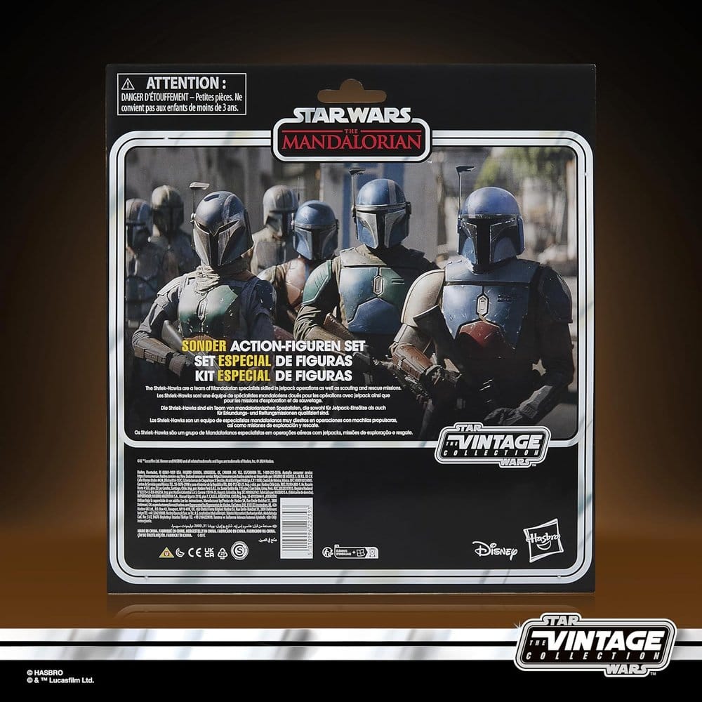 Star Wars The Mandalorian Vintage Collection actiefiguren 4-pack Mandalorian Shriek-Hawk 10 cm
