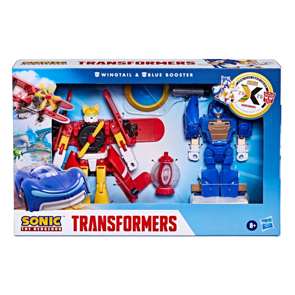 Sonic the Hedgehog X Transformers Action Figure Wingtail & Blue Booster 13 cm
