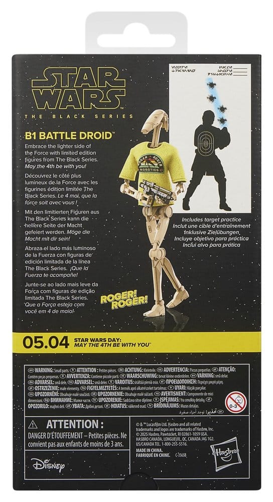 Star Wars Black Series-actiefiguur B1 Battle Droid May the 4th Be With You 15 cm