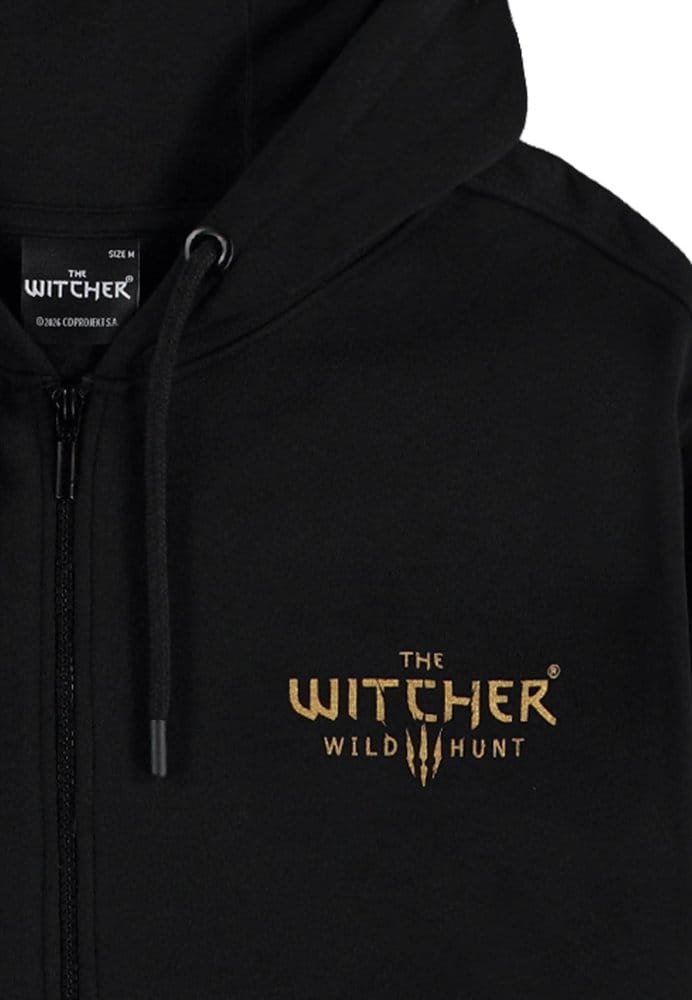 The Witcher trui met capuchon en rits The Wild Hunt