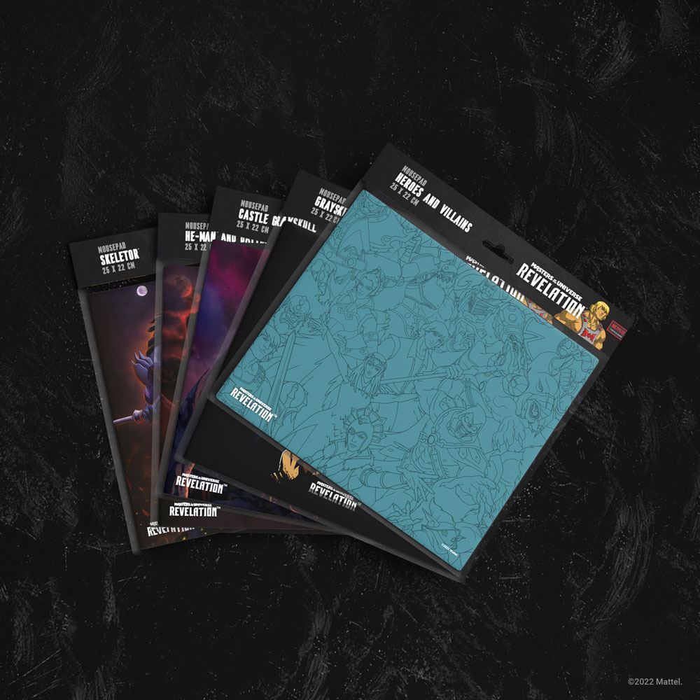 Masters of the Universe: Revelation ™ MousePad -helden en schurken 25 x 22 cm