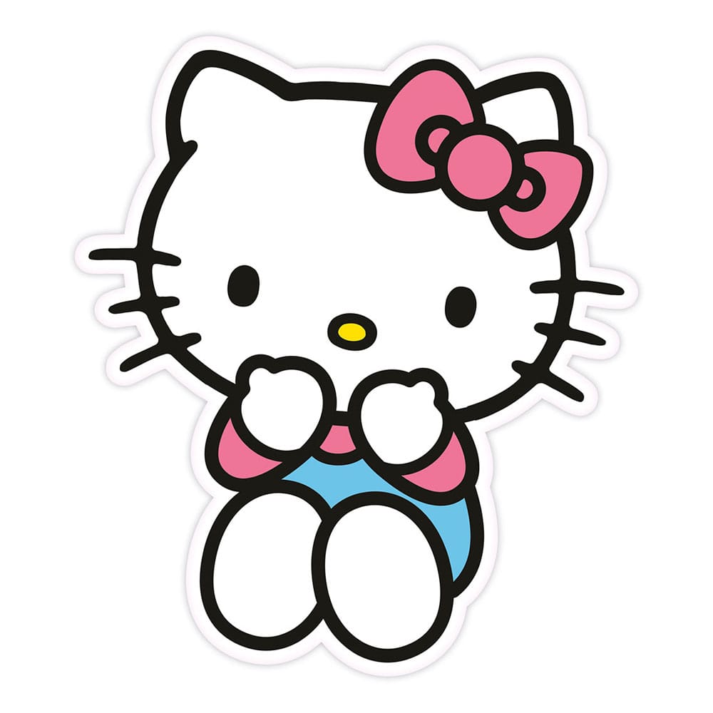 Sanrio kussen hello kitty blauwe broek 36 cm