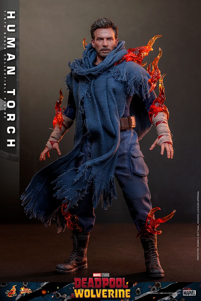Deadpool & Wolverine Movie Masterpiece Actiefiguur 1/6 Human Torch 31 cm