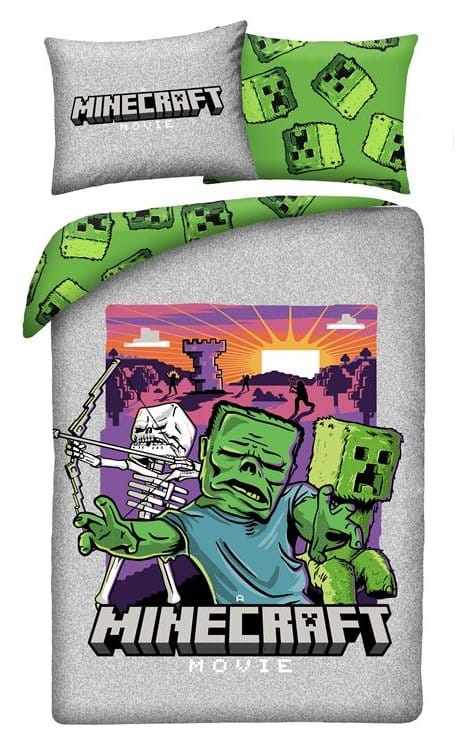 Minecraft filmdekbedset ver. 1 140 x 200 cm / 70 x 90 cm