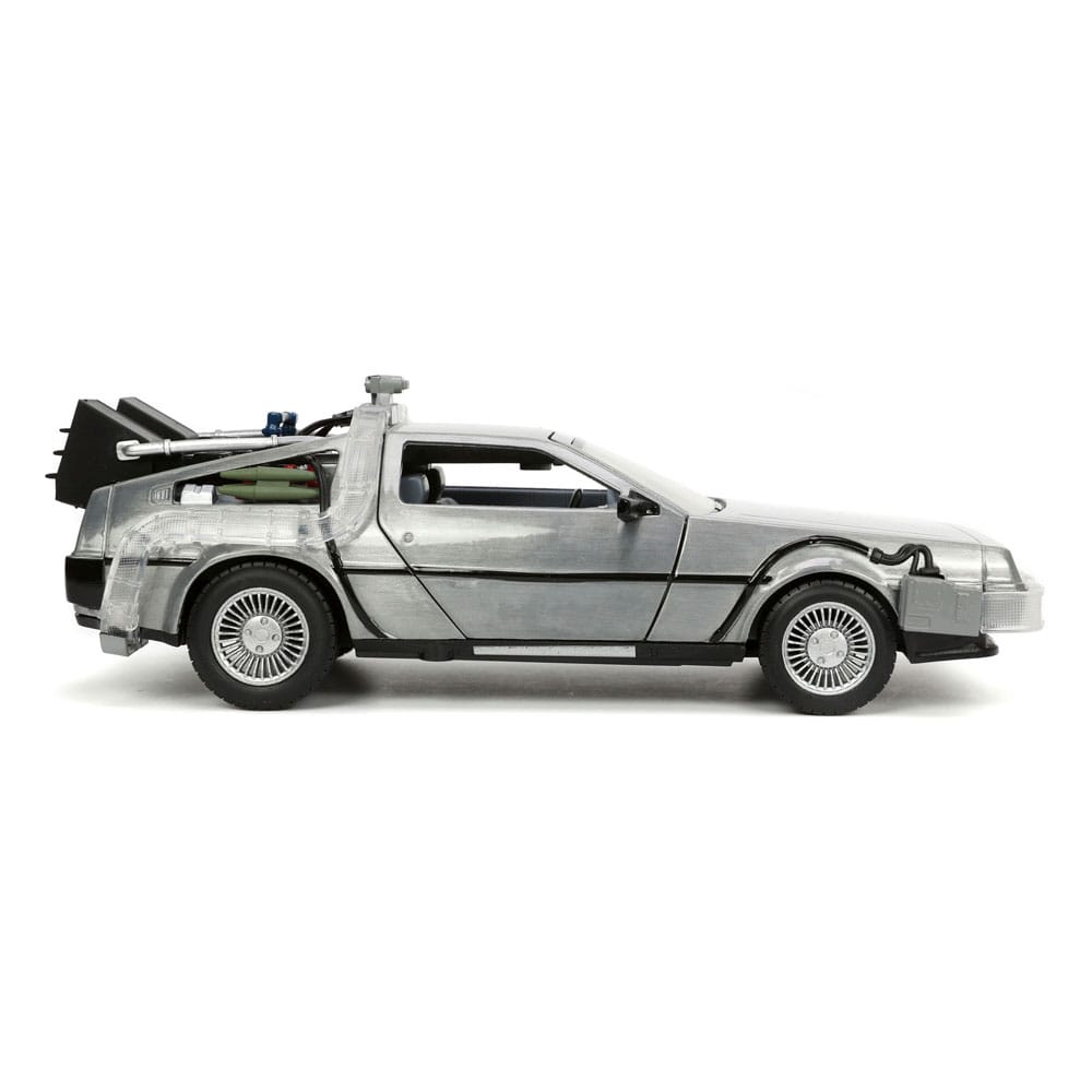 Back to the Future II Hollywood Rides gegoten model 1/24 DeLorean Time Machine