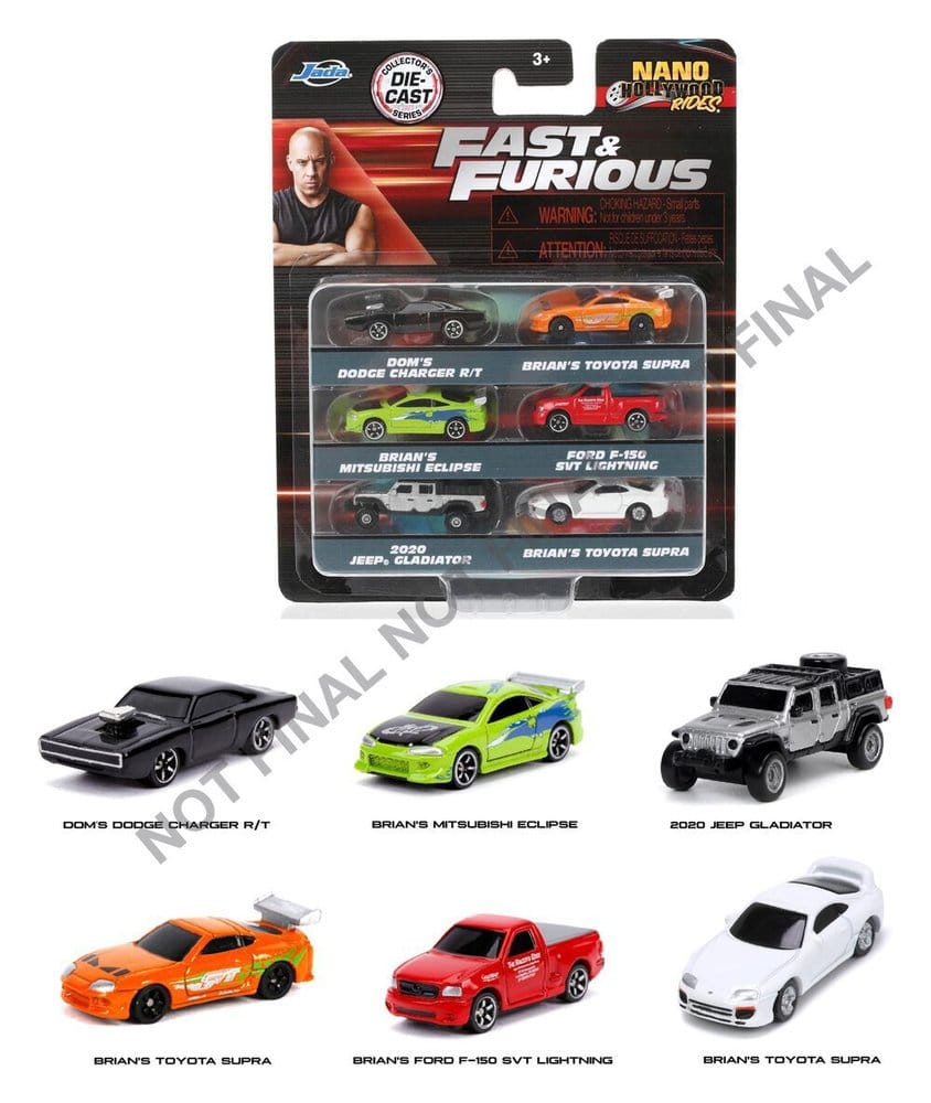 Fast & Furious 6-pack nano-auto's
