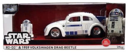 Star Wars gegoten model 1:24 R2-D2 1959 VW Drag Beetle