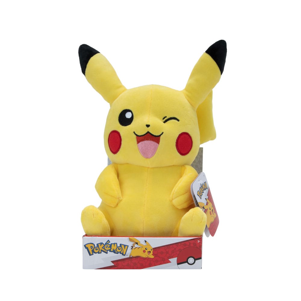 Pokémon pluche figuur Pikachu knipogen 30 cm