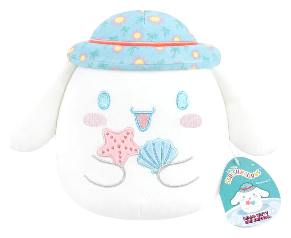 Sanrio Squishmallow Pluche Figuur Hello Kitty en Vrienden Seize the Moment Cinnamoroll Hoed 20 cm