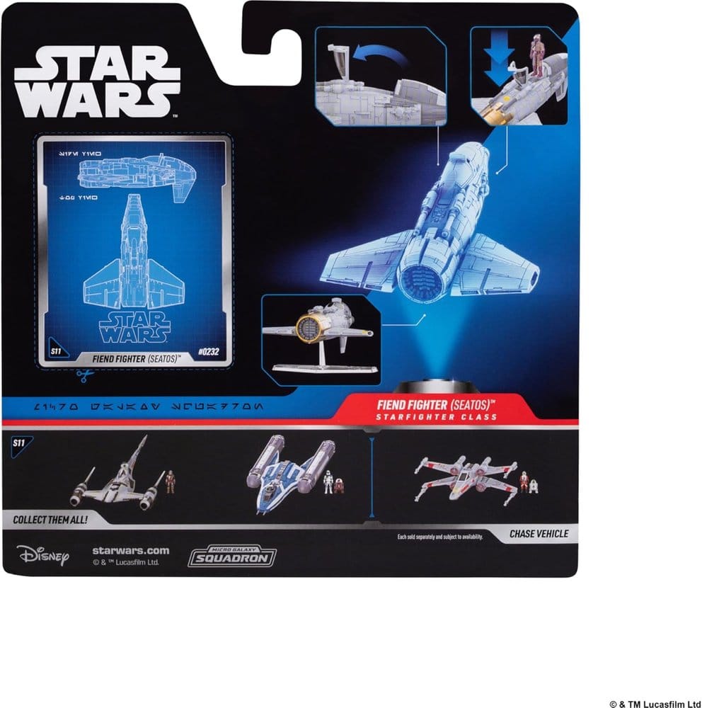 Star Wars medium voertuig Fiend Fighter met Star Navigator 13 cm