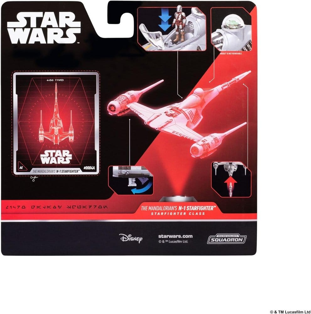Star Wars Medium Voertuig N1 met Mando 13 cm