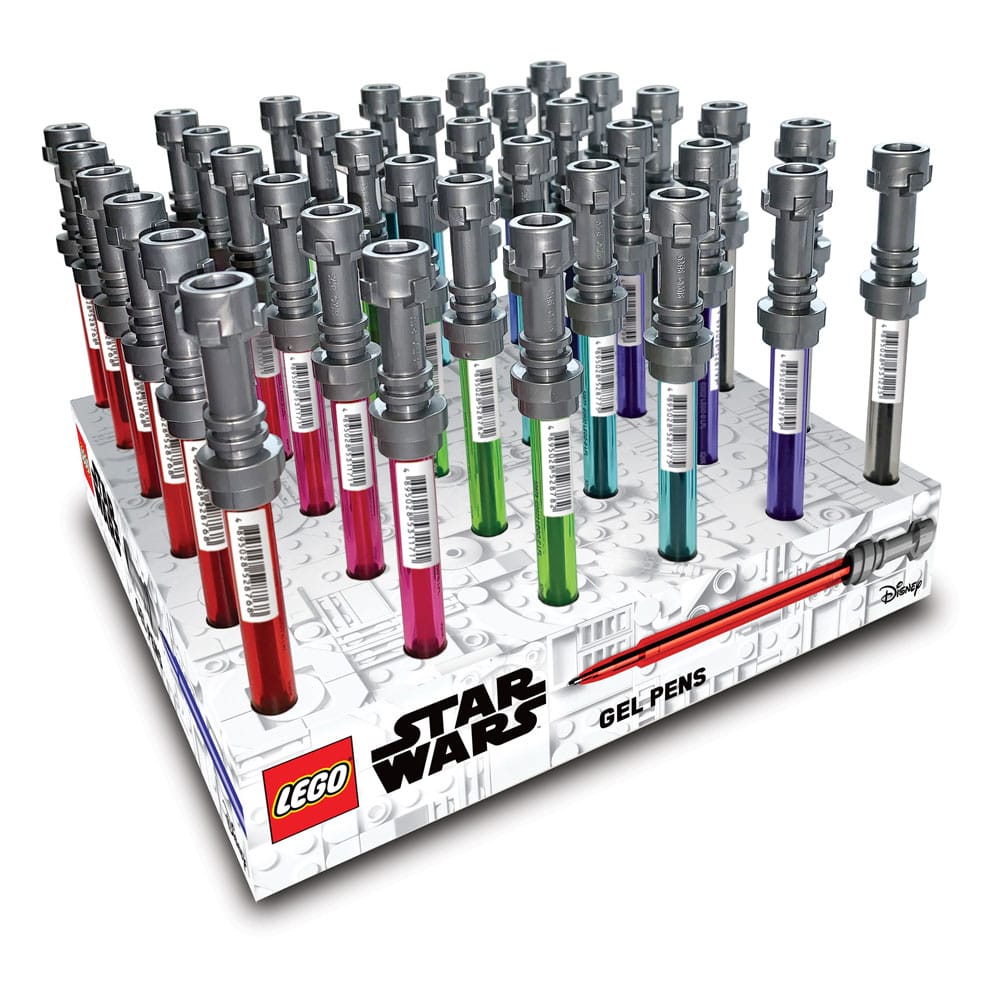 LEGO STAR WARS GEL PENS Lichtzwaard display (36)