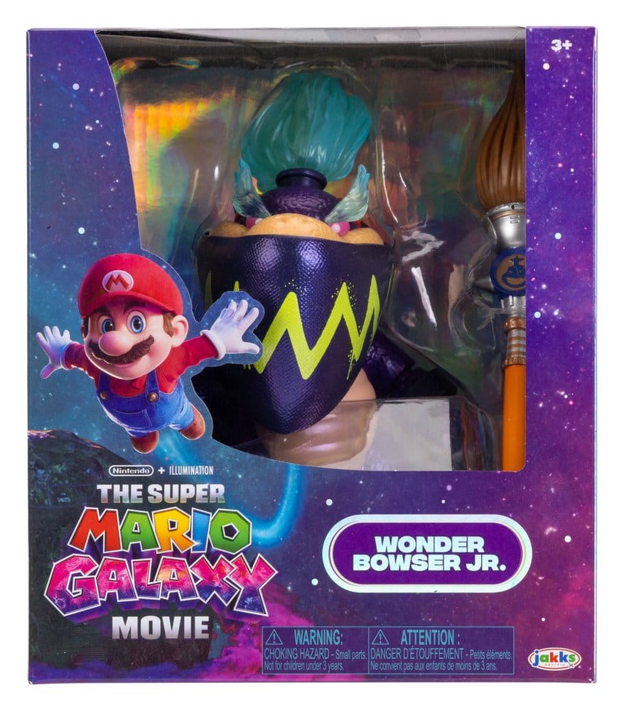 De Super Mario Galaxy Movie-actiefiguur Wonder Bowser Jr. 13 cm