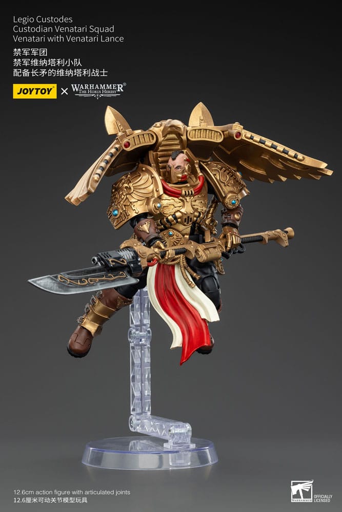 Warhammer the Horus Heresy Action Figuur 1/18 Legio Custodes Custodian Venatari Squad Venatari met Venatari Lance 13 cm