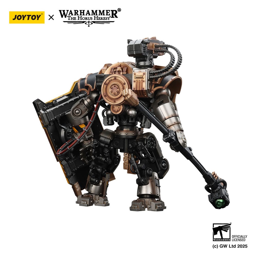 Warhammer The Horus Heresy Actiefiguur Iron Warriors Iron Circle Domitar-Ferrum Class Battle-automaten met Karceri Battle Shield 24 cm