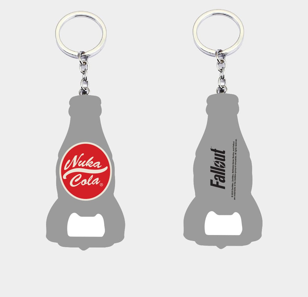 Fallout Keychain met flesopener Nuka Cola Logo