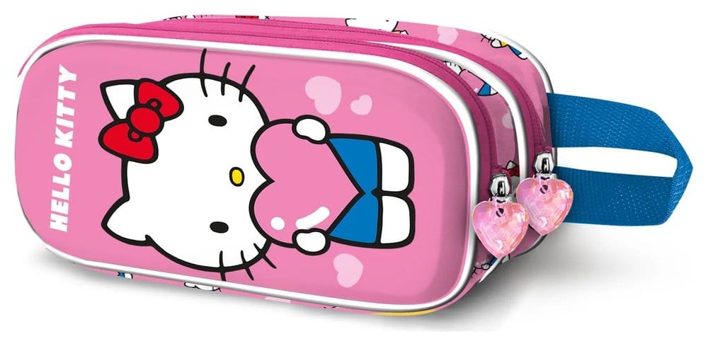 Sanrio 3D Dubbele Etui Hello Kitty Hart