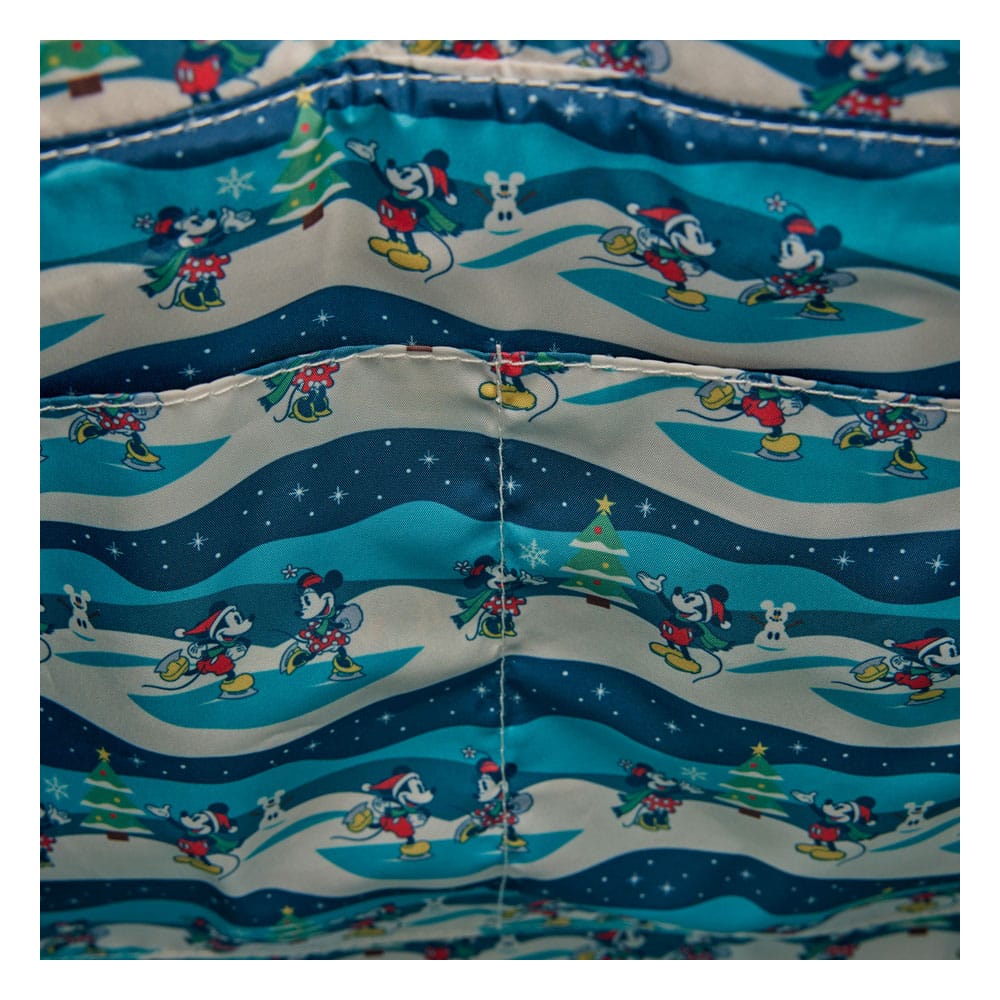 Disney by Loungefly canvas draagtas Mickey en Minnie Holiday