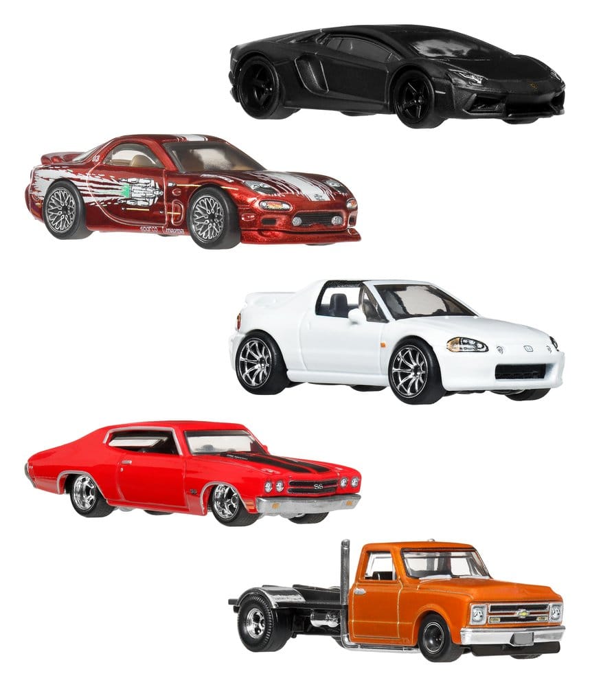 Fast & Furious Hot Wheels Premium gegoten voertuigen 1/64 979P assortiment (10)
