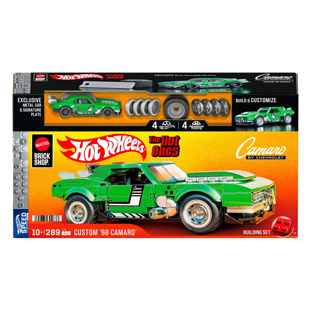 Mattel Brick Shop Hot Wheels Speed Series bouwset 1/32 Custom '68 Camaro