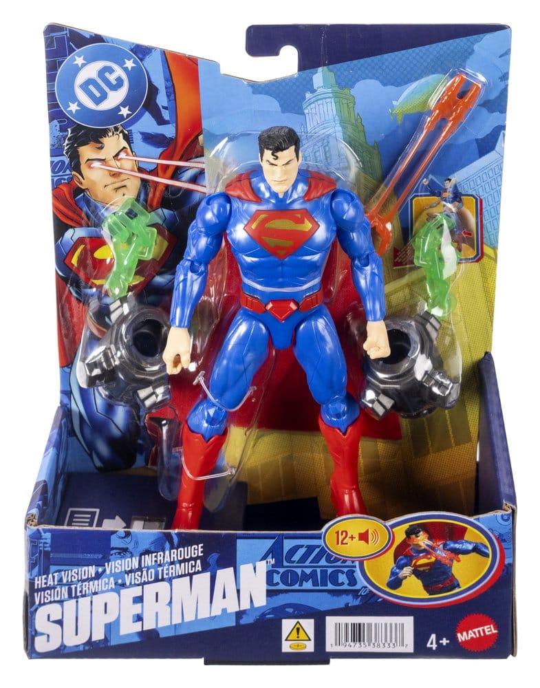DC Premier actiefiguur met geluid en licht Heat Vision Superman 16 cm